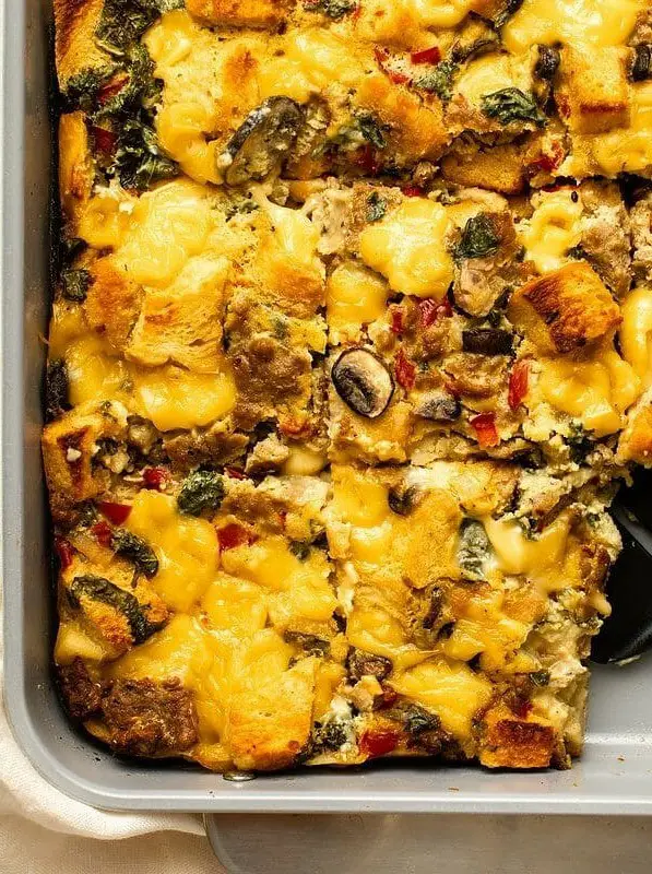 Overnight Vegan Breakfast Strata