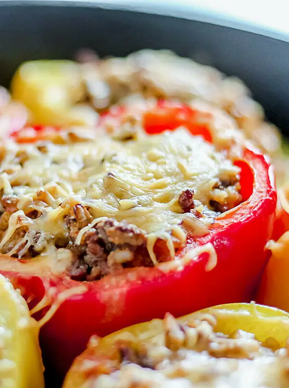 Ground Beef Stuffed Bell Peppers