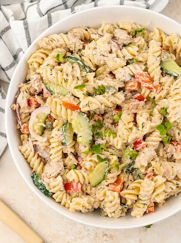 Creamy Tuna Pasta Salad