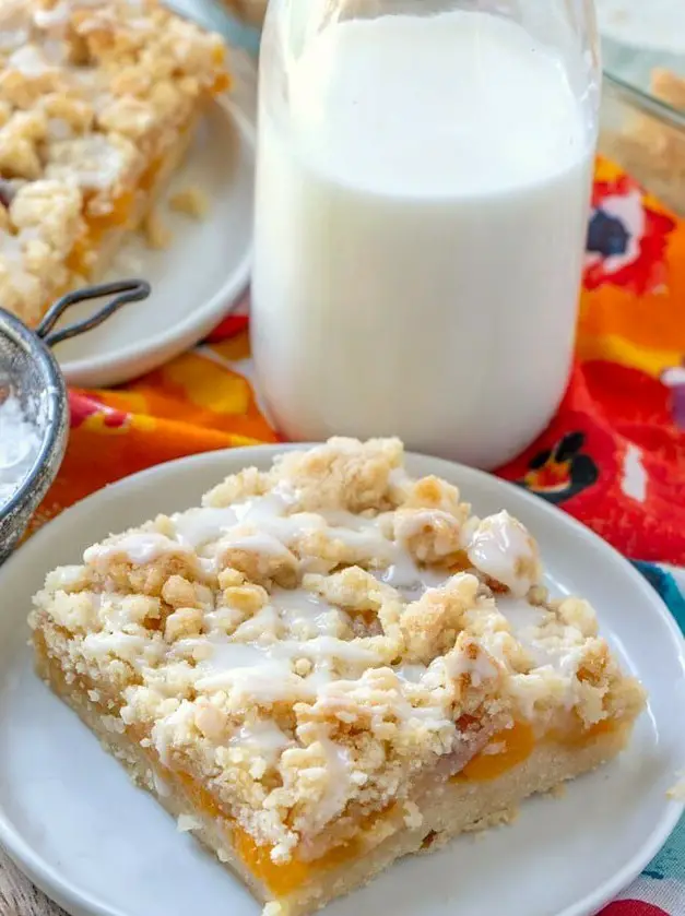 Peach Crumble Bars