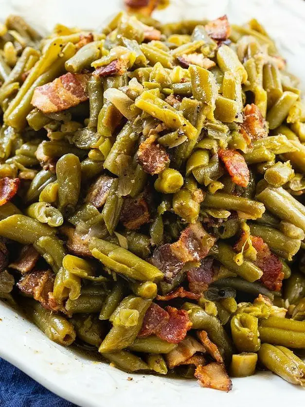 Crock Pot Buttery Bacon Green Beans