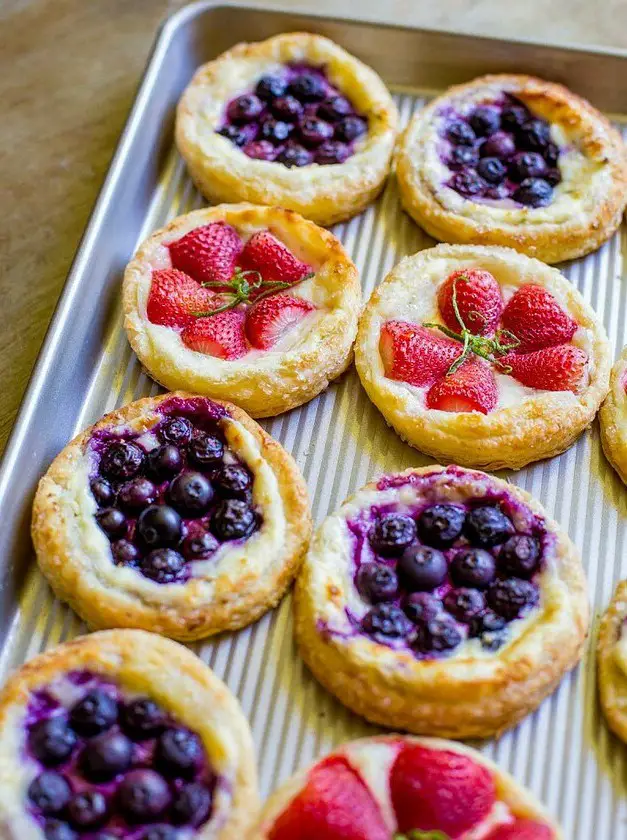 Fruit and Cream Cheese Danish Pastry