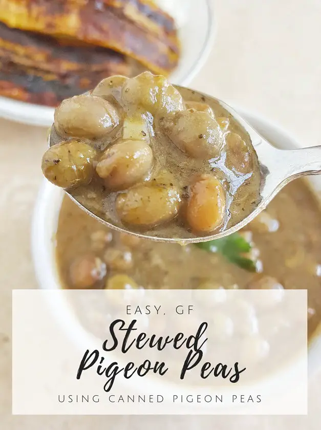 Simplified Caribbean Style Stewed Pigeon Peas