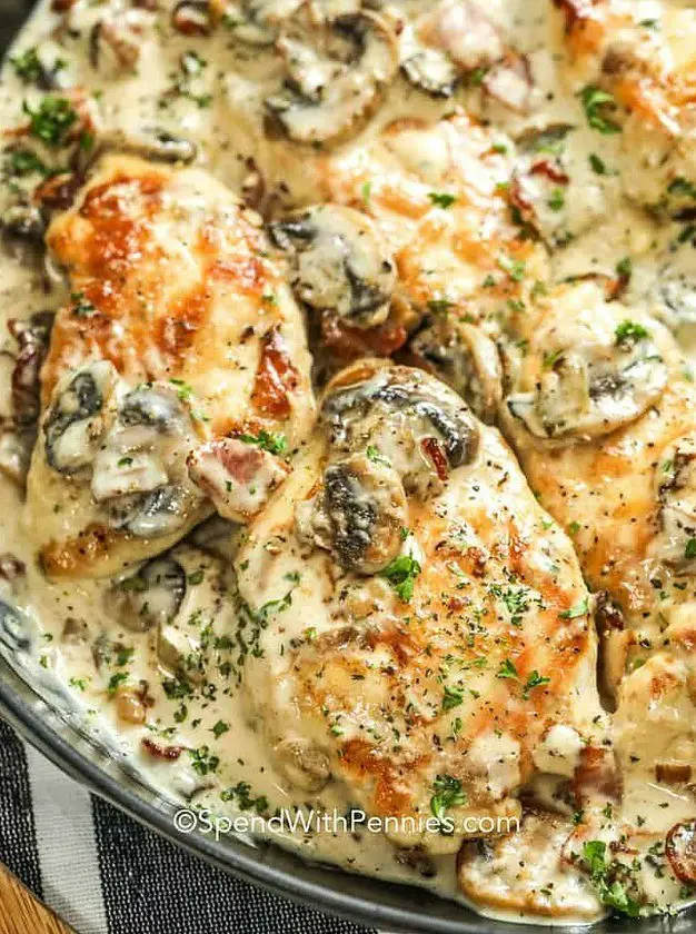 Creamy Chicken and Mushrooms