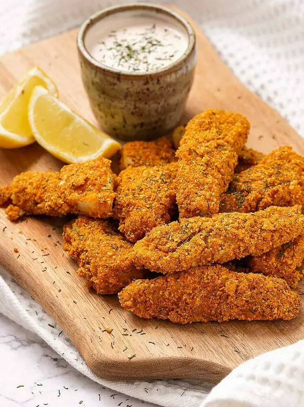 Keto Air Fryer Fish Sticks