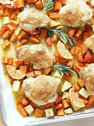 Sheet Pan Roast Chicken Dinner