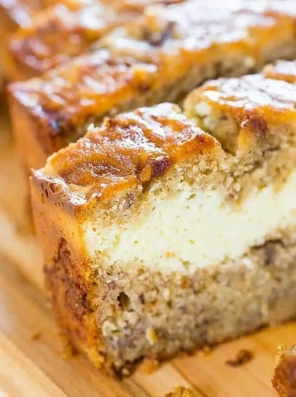 Cream Cheese-Filled Banana Bread