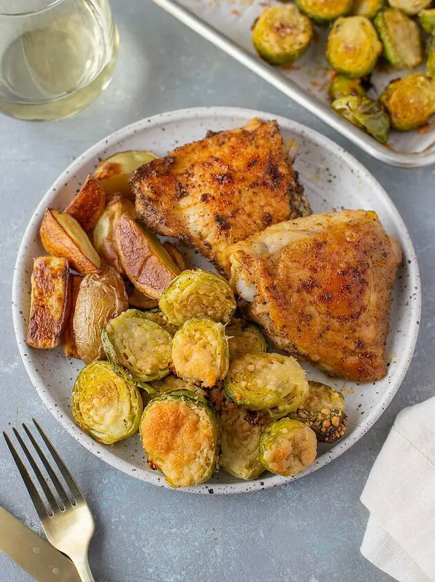 Roasted Parmesan Brussel Sprouts