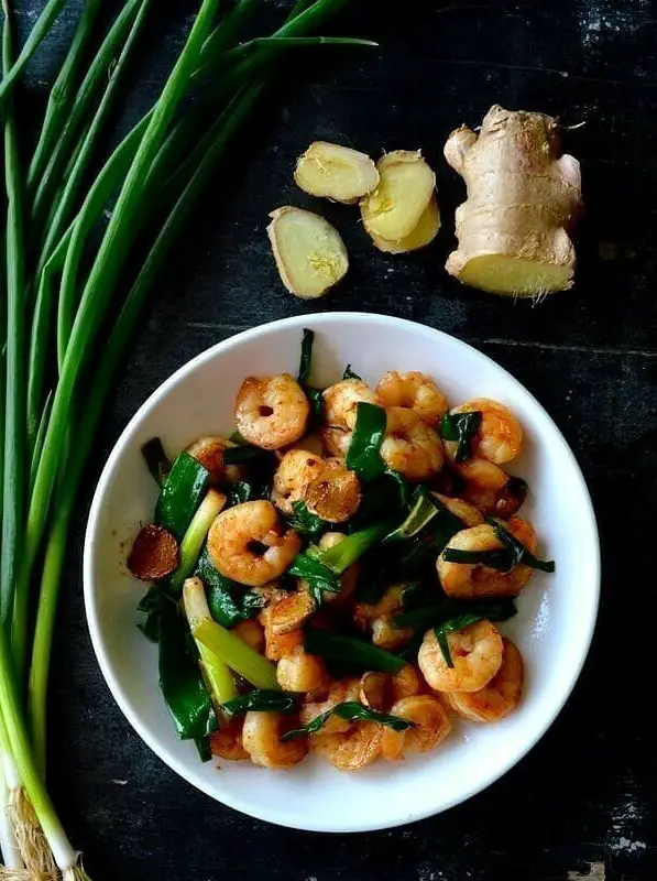 Scallion Ginger Shrimp