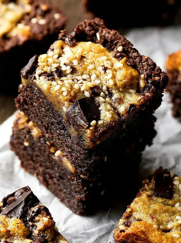 Vegan Tahini Brownies