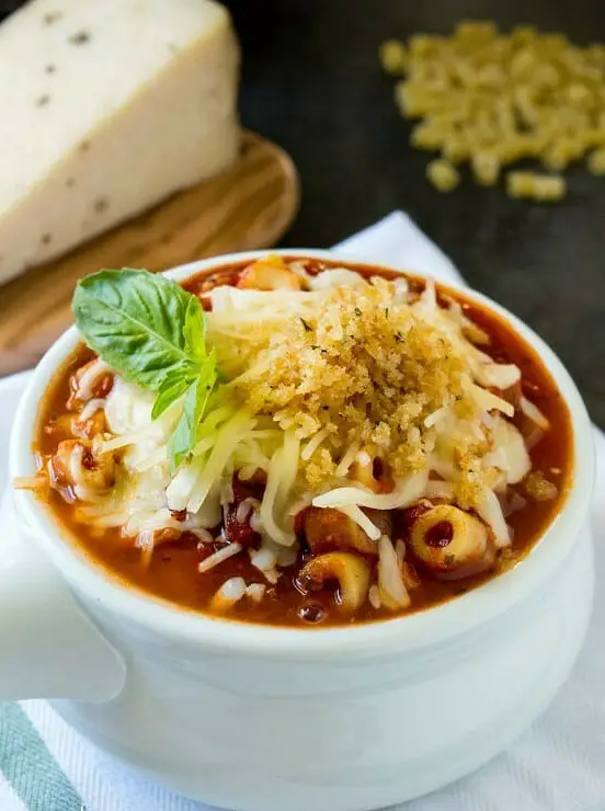 Crockpot Chicken Parmesan Soup