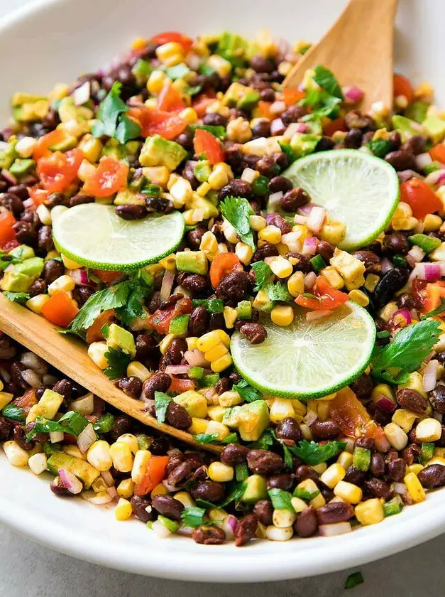 Black Bean, Corn & Avocado Salad