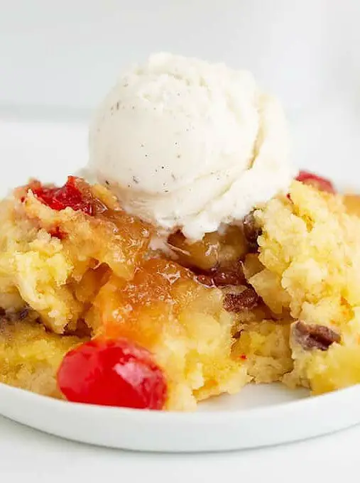 Pineapple Upside Down Dump Cake