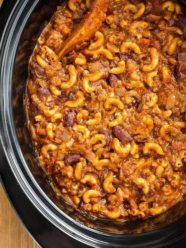 Slow Cooker Chili Mac