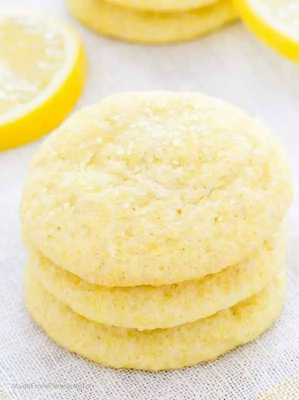 Sugar Crusted Lemon Cookies