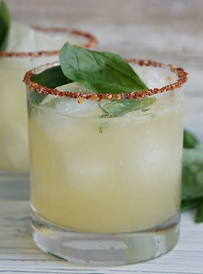 Oaxacan Mezcal & Basil Cocktail