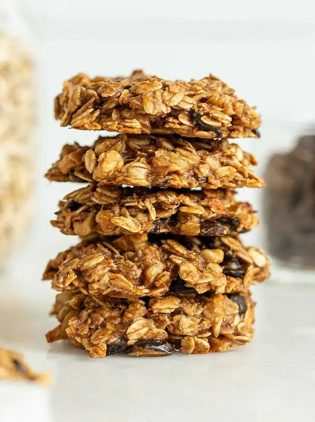 Flourless Peanut Butter Banana Oatmeal Cookies