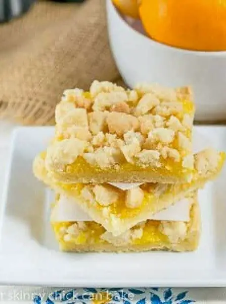 Meyer Lemon Streusel Bars