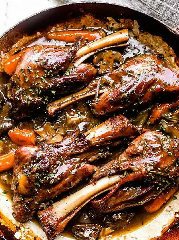 Wine Braised Lamb Shanks