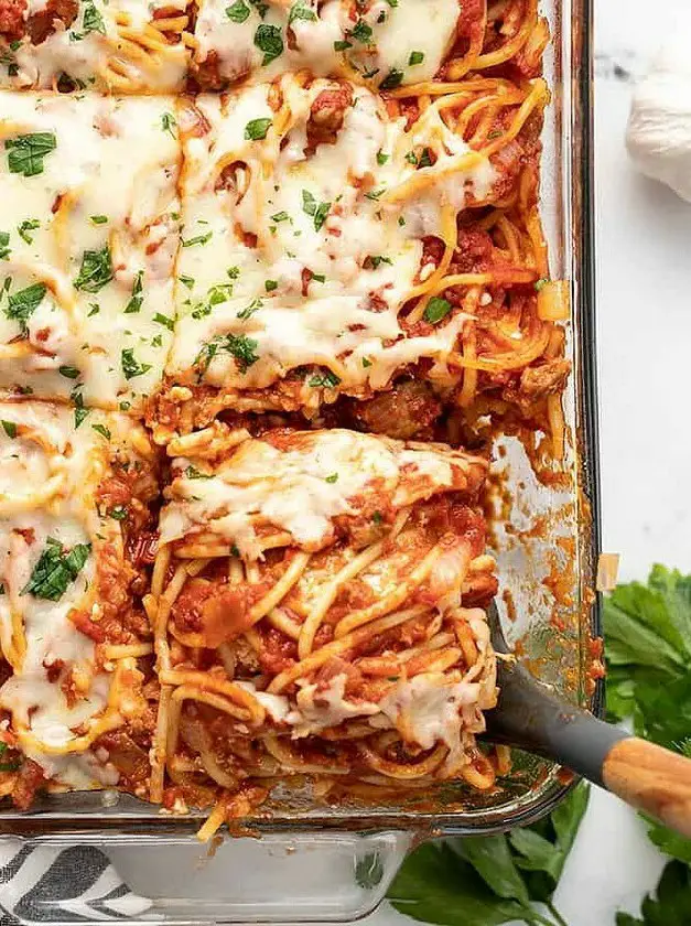 Baked Spaghetti with Sausage