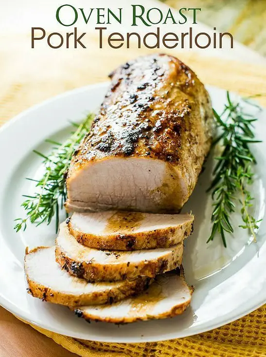 Oven Roast Pork Tenderloin Roast with Herbs