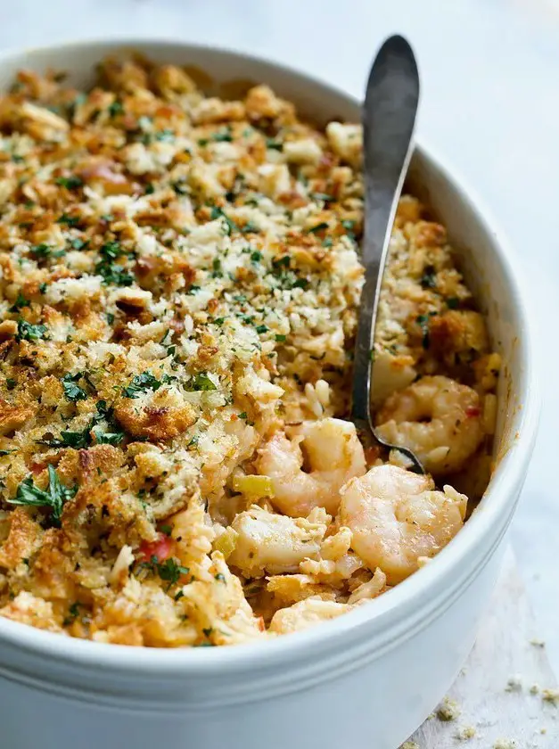 Shrimp and Crab Seafood Casserole