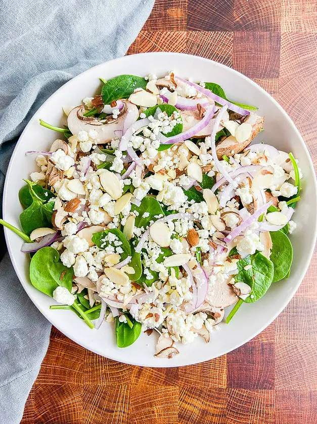 Spinach Salad with Dijon Vinaigrette Dressing