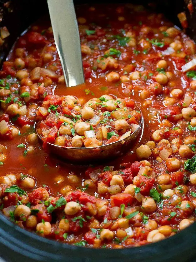 Slow Cooker Italian Chickpeas