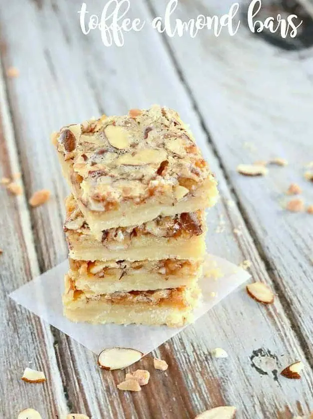 Almond Toffee Bars