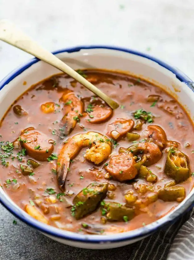 New Orleans Shrimp Sausage Gumbo