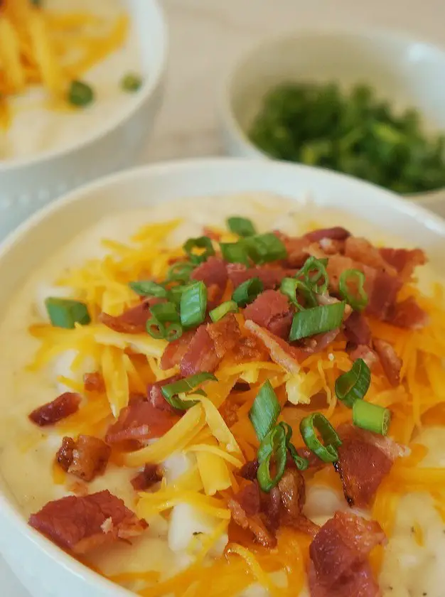 Crockpot Potato Soup with Frozen Hash Browns