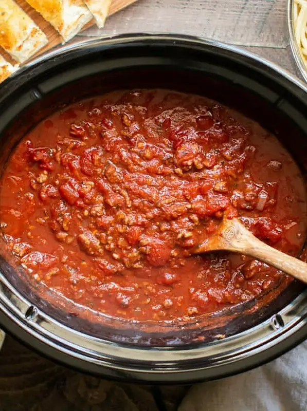 Slow Cooker Spaghetti Sauce