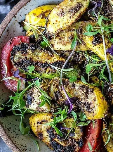 Grilled Zucchini with Zaatar