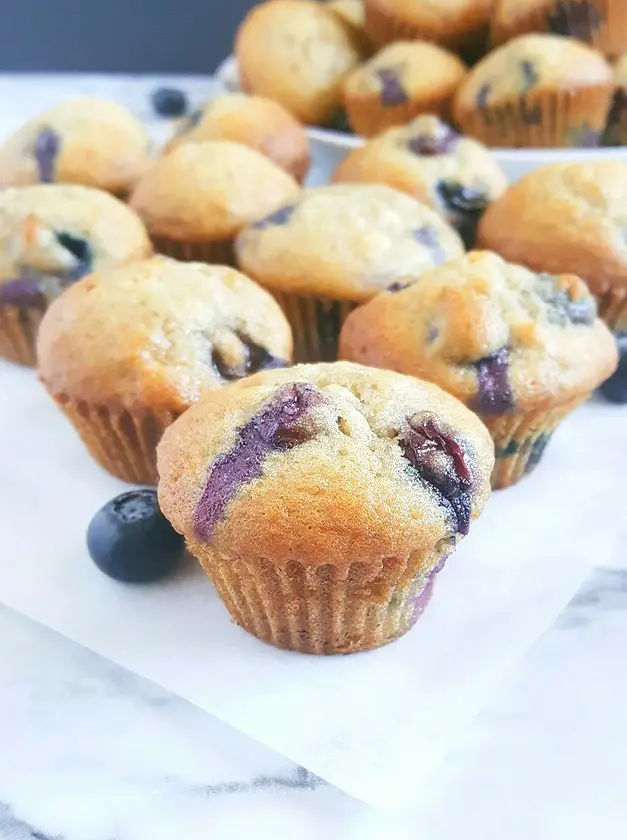 Mini Blueberry Banana Muffins