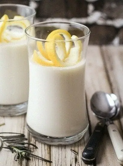 Rosemary Lemon Panna Cotta