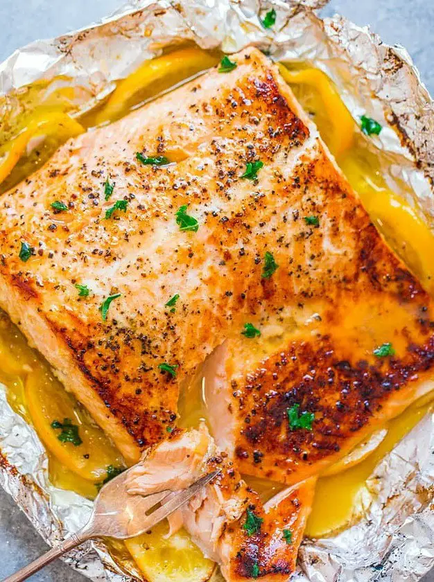 Sheet Pan Lemon Garlic Butter Salmon