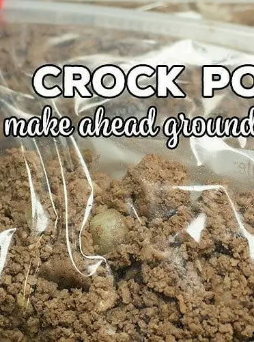 Crock Pot Make Ahead Ground Beef