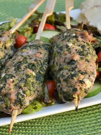 Greek Kofta Kabobs with Ground Veal