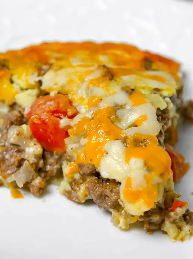 Cheeseburger Pie with Bisquick