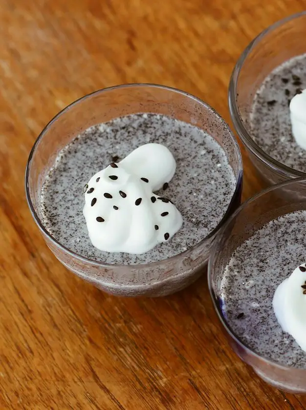 Japanese Black Sesame Pudding