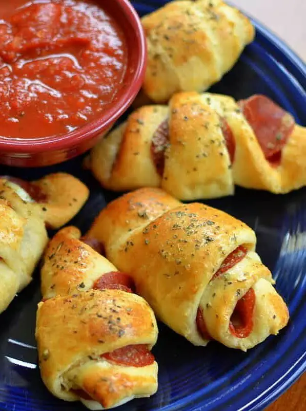 Mozzarella Pepperoni Croissants