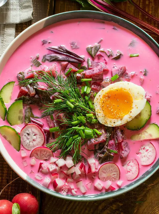 Polish-style Cold Beet Soup