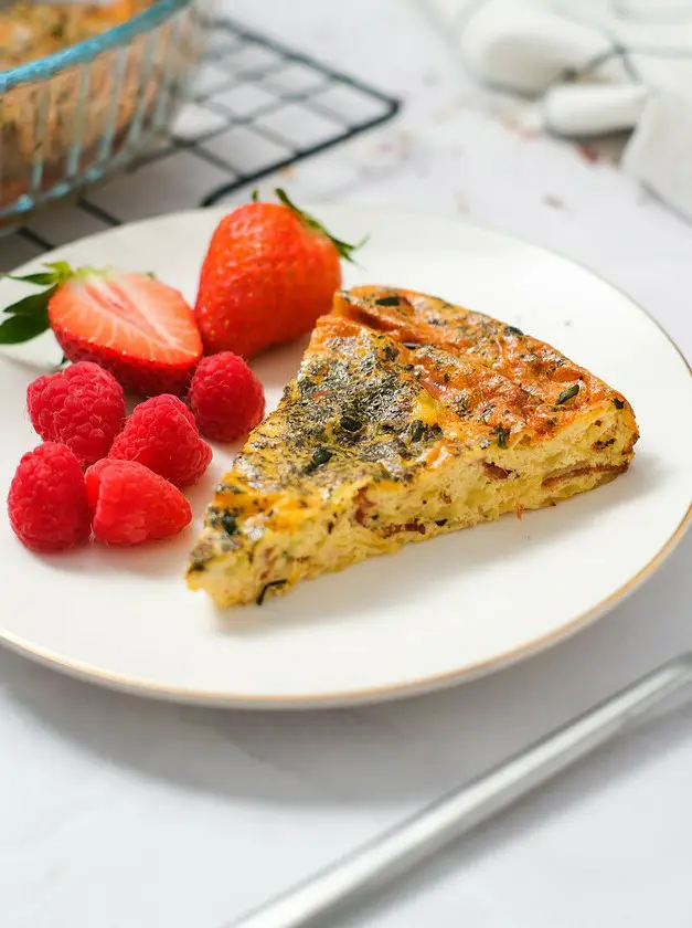 Bacon & Gruyere Crustless Quiche