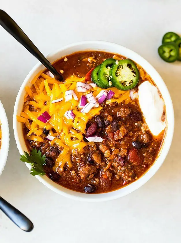 Four Bean Spicy Crockpot Chili