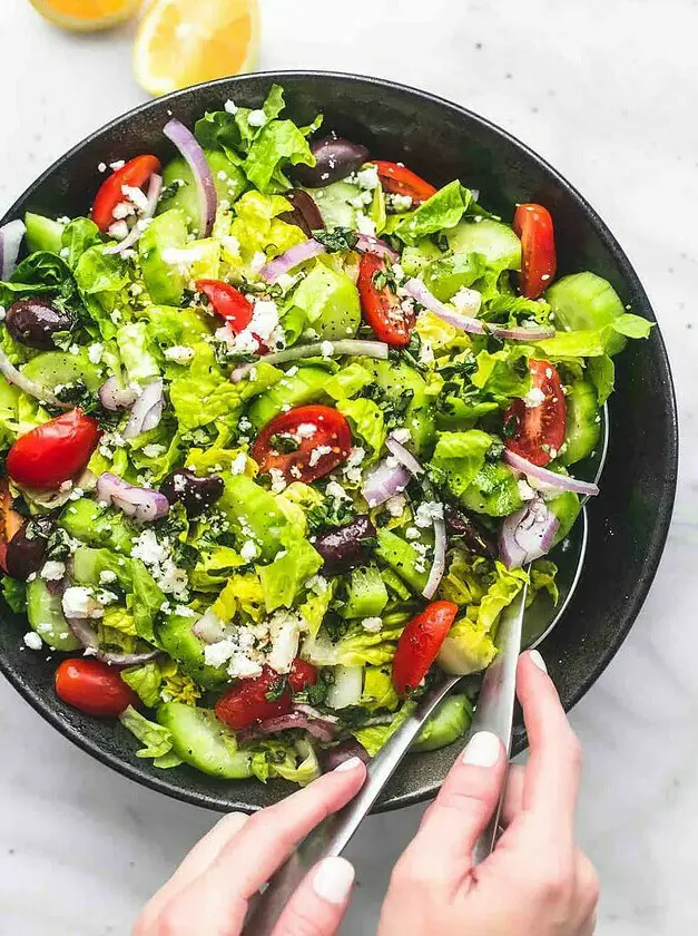 Easy Tossed Greek Salad