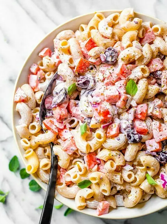 Macaroni Salad with Tomatoes