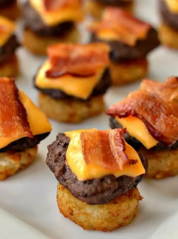 Mini Bacon Cheeseburger Bites