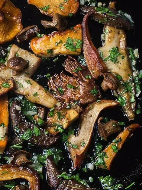 Wild Mushrooms with Garlic and Parsley