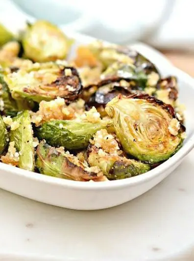 Garlic Parmesan Air Fryer Brussel Sprouts