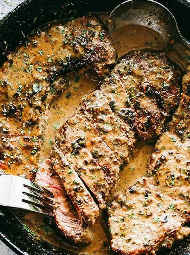 Skillet Bourbon Steak